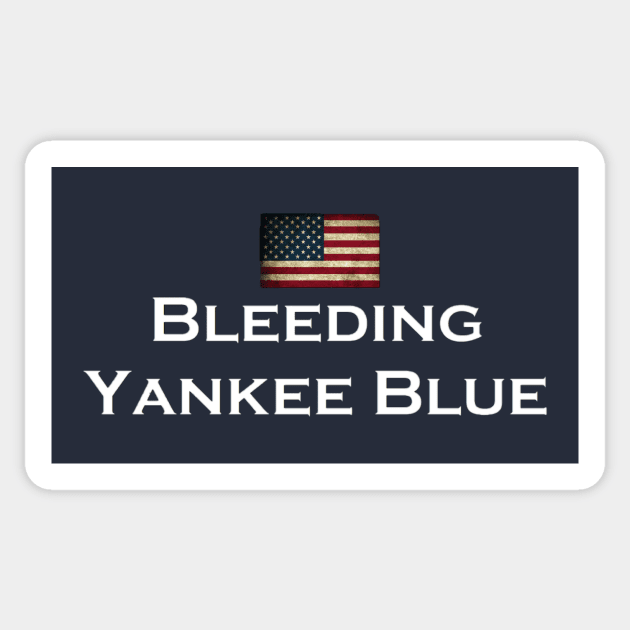 BYB American Flag Design Sticker by Bleeding Yankee Blue